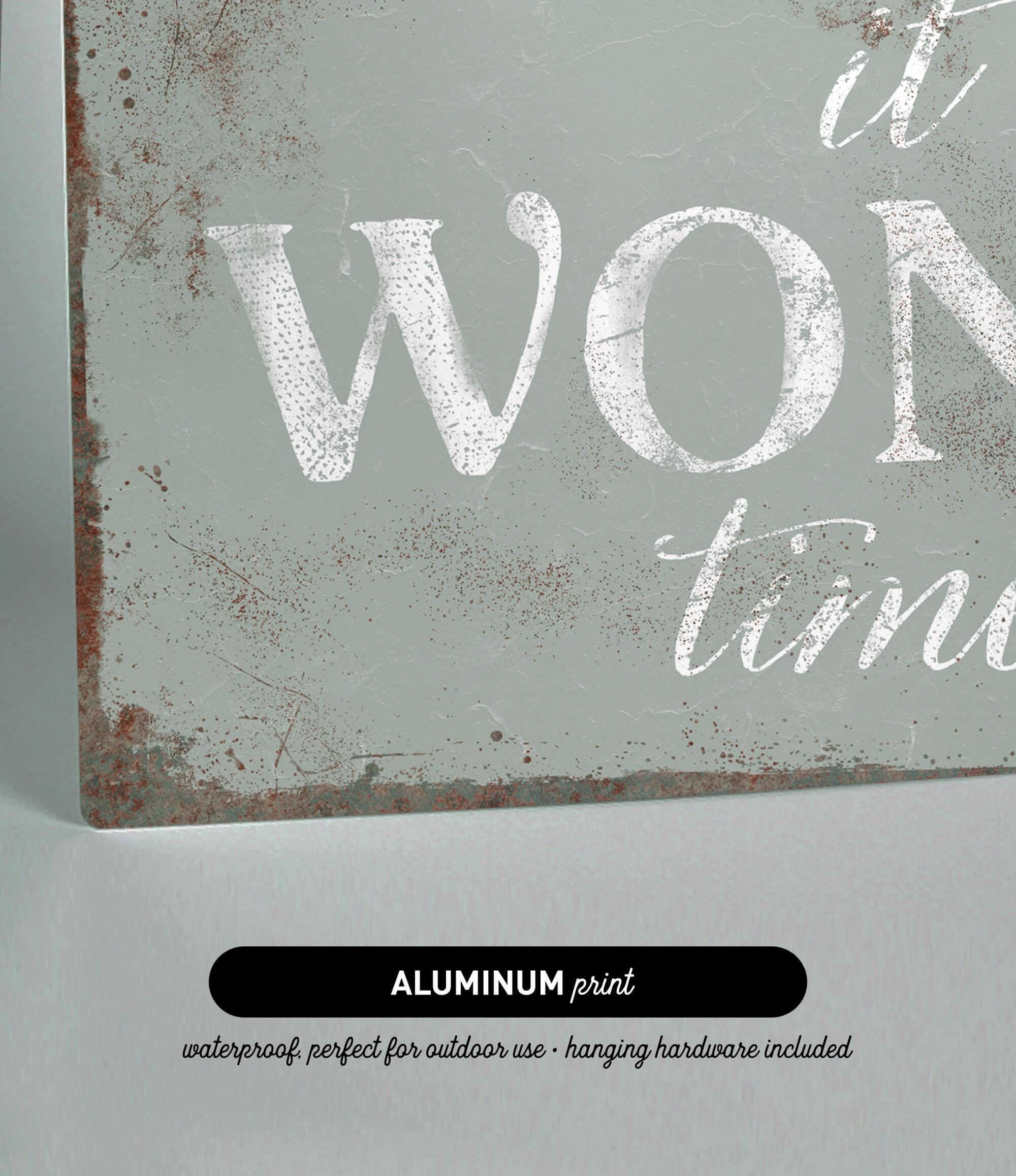 a sign that says it's a wonderful time