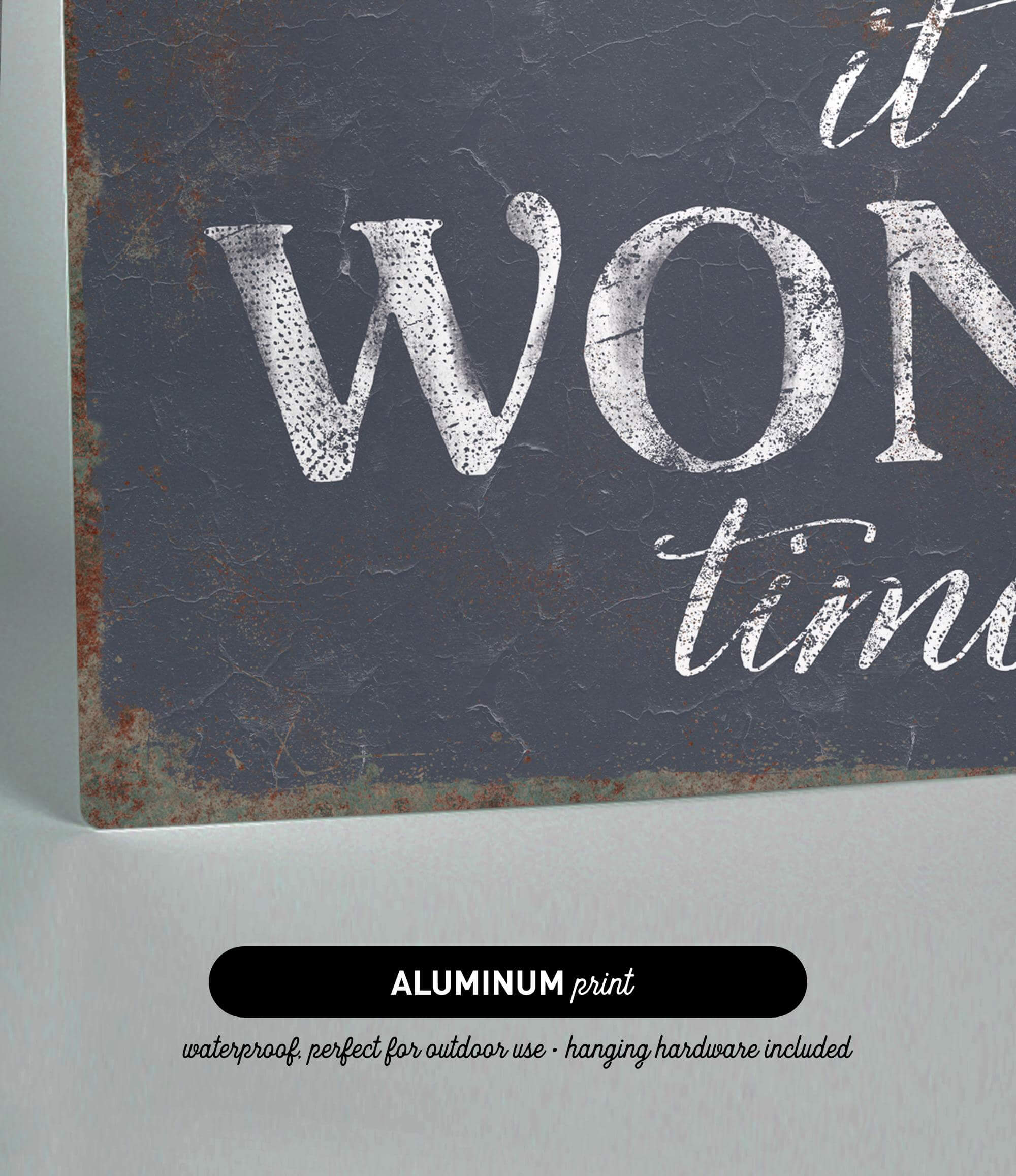 a sign that says it's a wonderful time