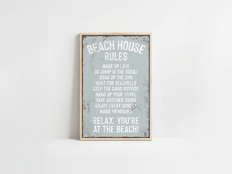 Beach House Rules