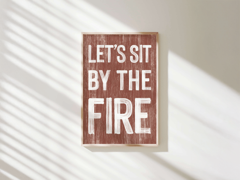 Let's Sit by the Fire