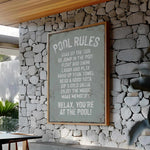 a sign on the wall of a restaurant