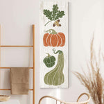 a painting of vegetables on a white wall