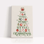 a christmas card with the words have yourself merry little christmas