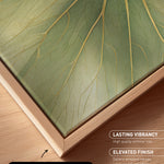 a close-up view of a leaf with intricate veins and textures, showcasing the natural beauty of the plant.