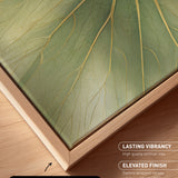 a close-up view of a leaf with intricate veins and textures, showcasing the natural beauty of the plant.