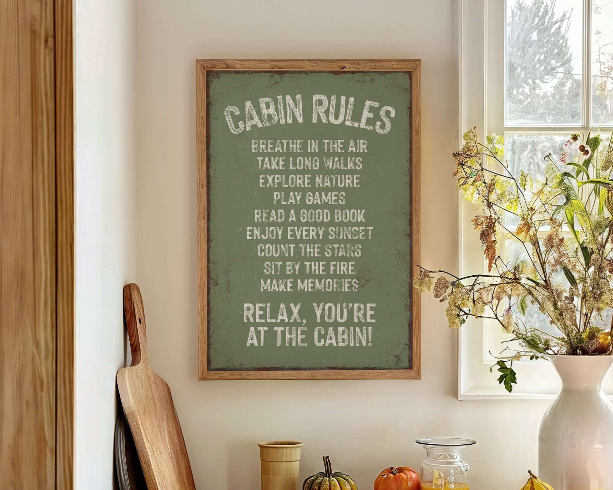 a kitchen counter with fruits and vegetables on it
