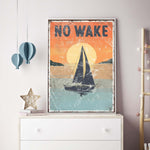 a picture of a sailboat in a room