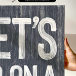 a person holding up a sign that says it&#39;s bona