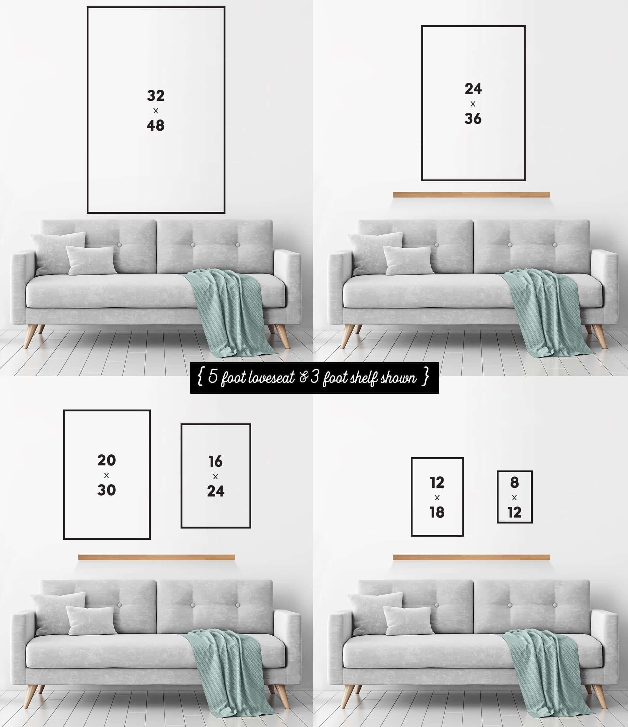 sizing picture for vintage lake decor signs
