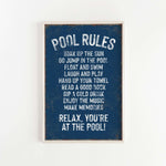 a blue and white poster with a poem on it