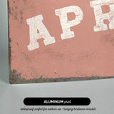 The image is an aluminum print that is waterproof and perfect for outdoor use, as well as hanging hardware.