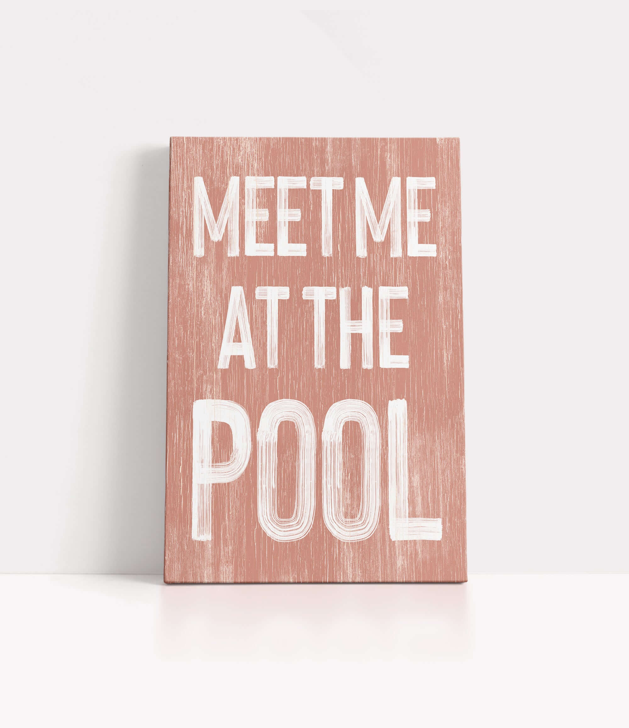 a wooden sign that says meet me at the pool