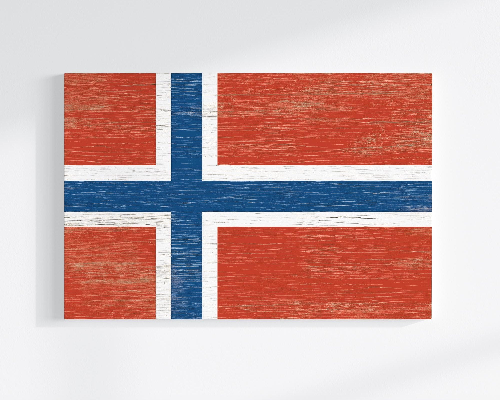 a picture of a flag on a white wall