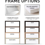 the frame options for a mattress