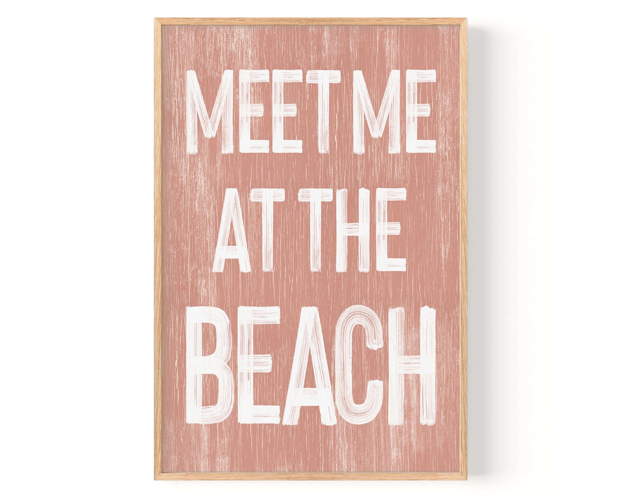 a wooden sign that says meet me at the beach
