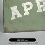 The image is an aluminum print that is waterproof and perfect for outdoor use, as well as hanging hardware.