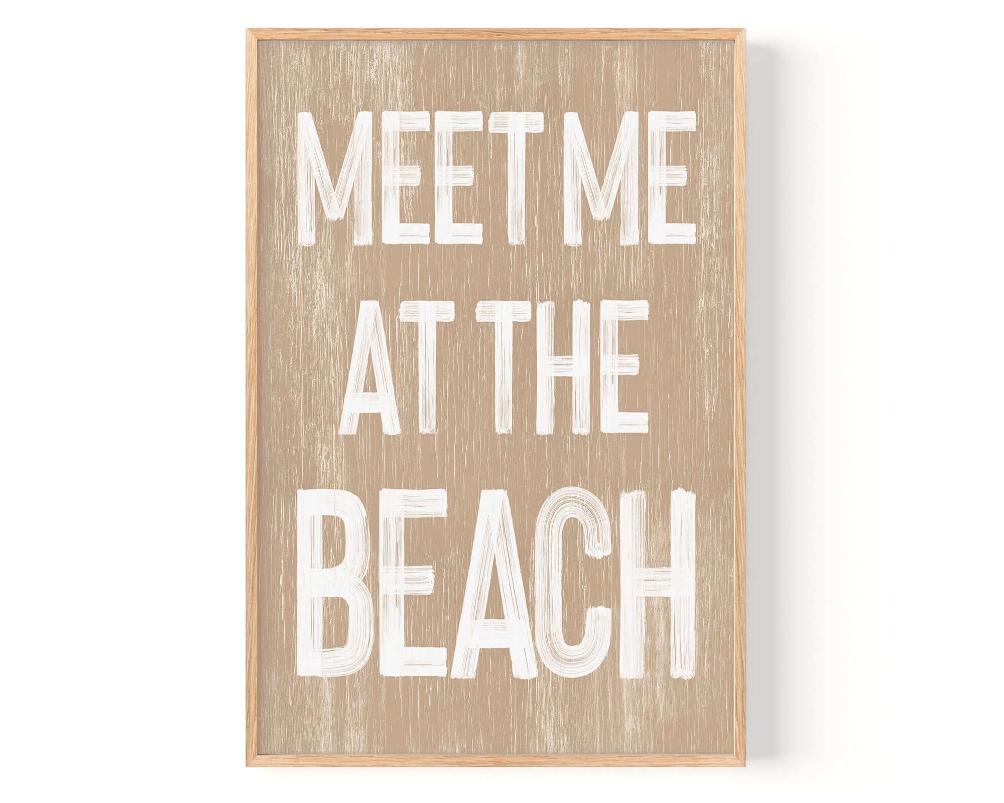a wooden sign that says meet me at the beach