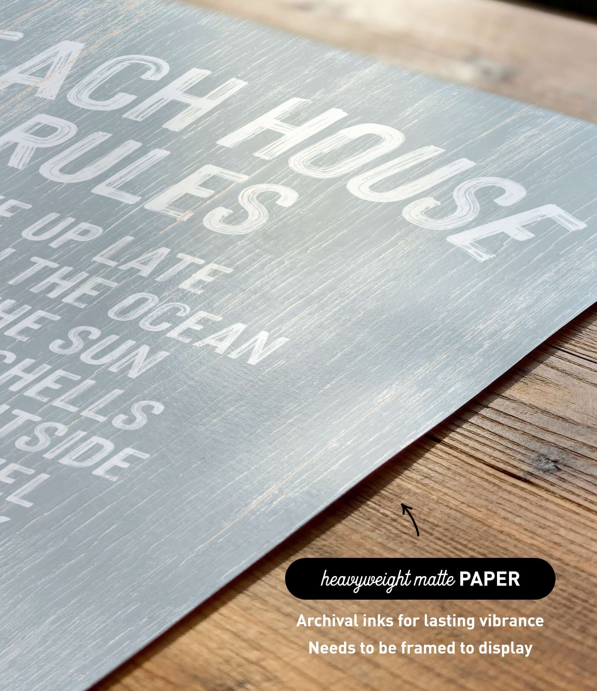 The image is a close-up of a textured grey surface with bold white text that reads "ACHIEVING RULES".