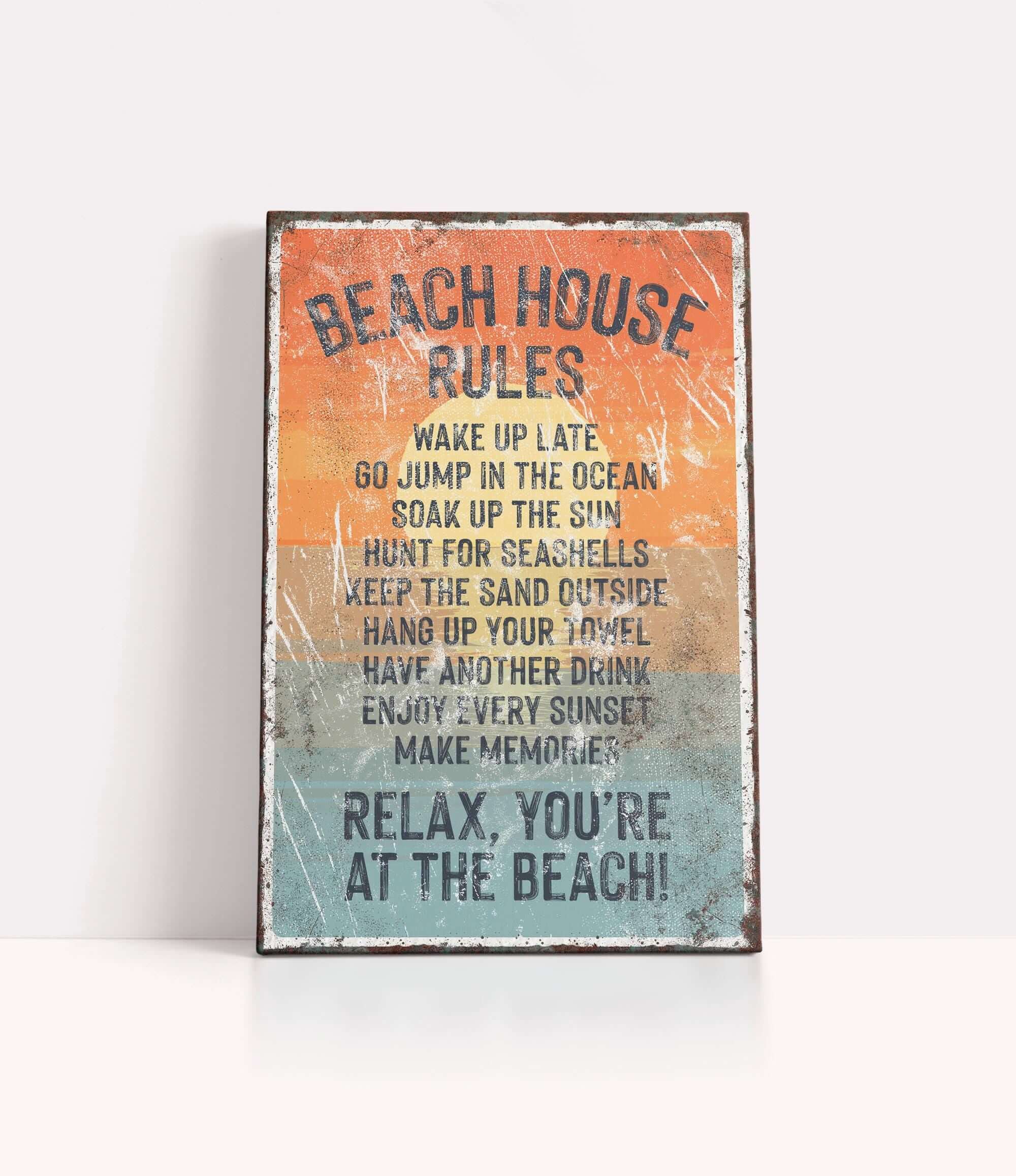 Beach House Rules
