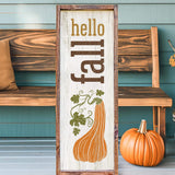 a wooden sign sitting on top of a wooden bench