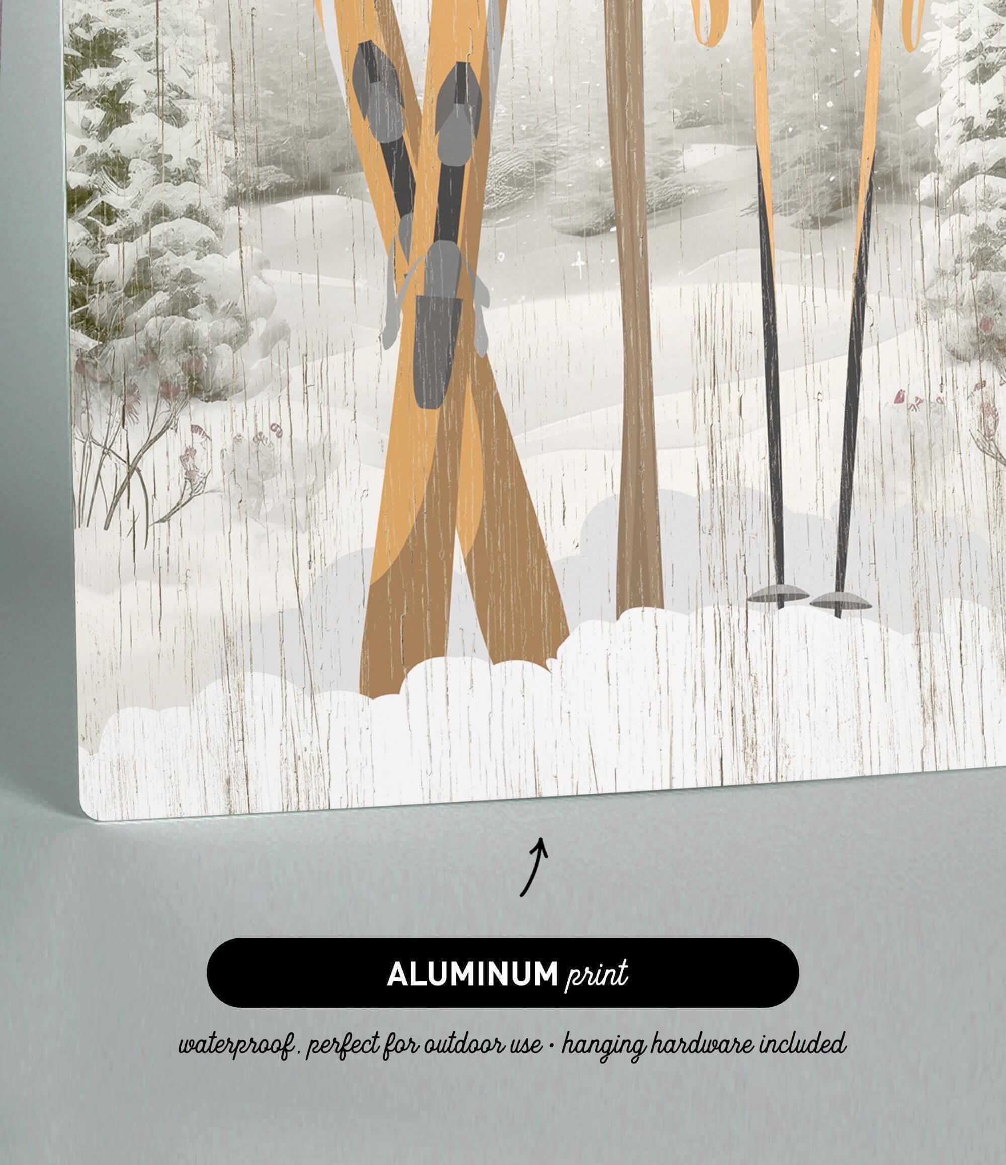 a picture of a pair of skis in the snow