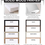 the frame options for a mattress