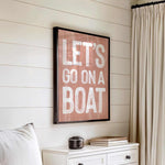 a bedroom with a bed, dresser and a painting on the wall