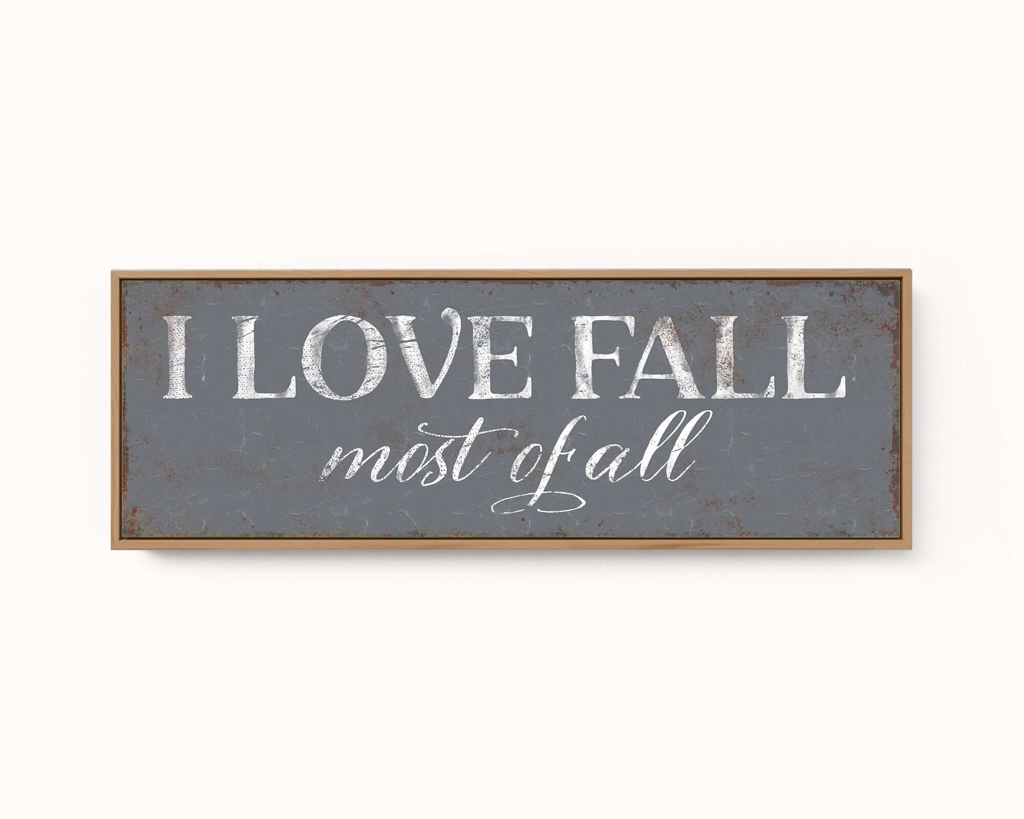 a sign that says i love fall mist fall