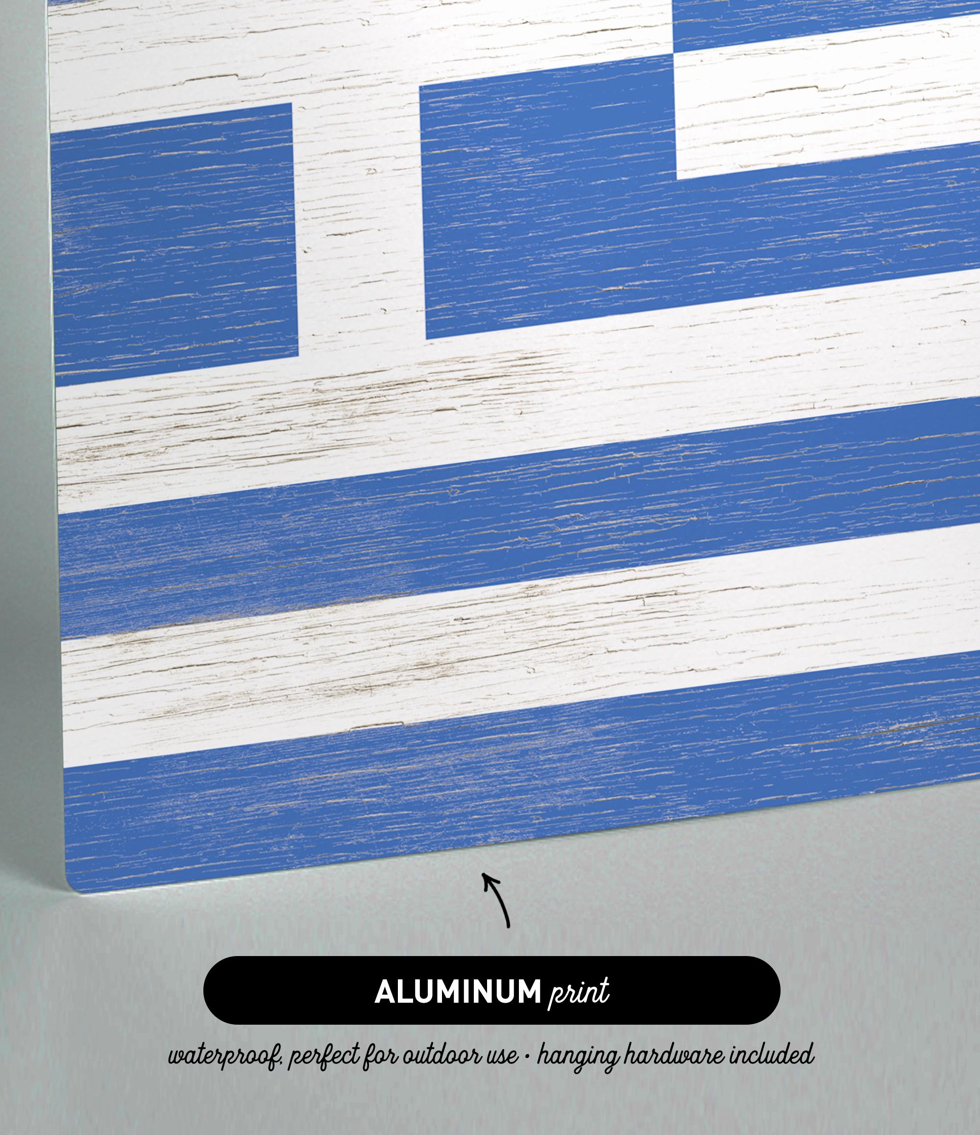 a picture of the flag of the country of greece