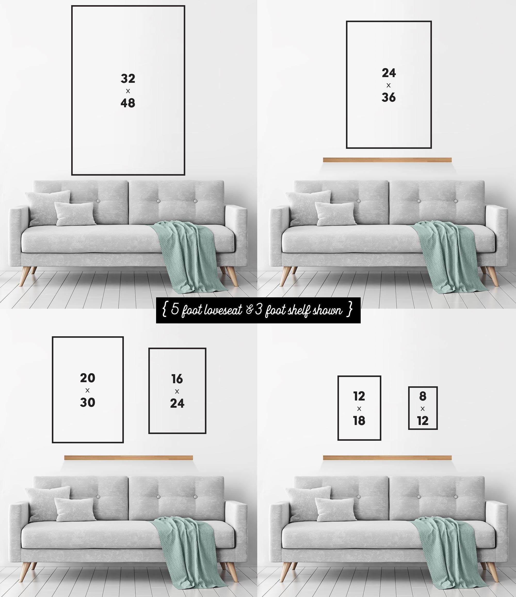sizing picture for vintage lake decor signs