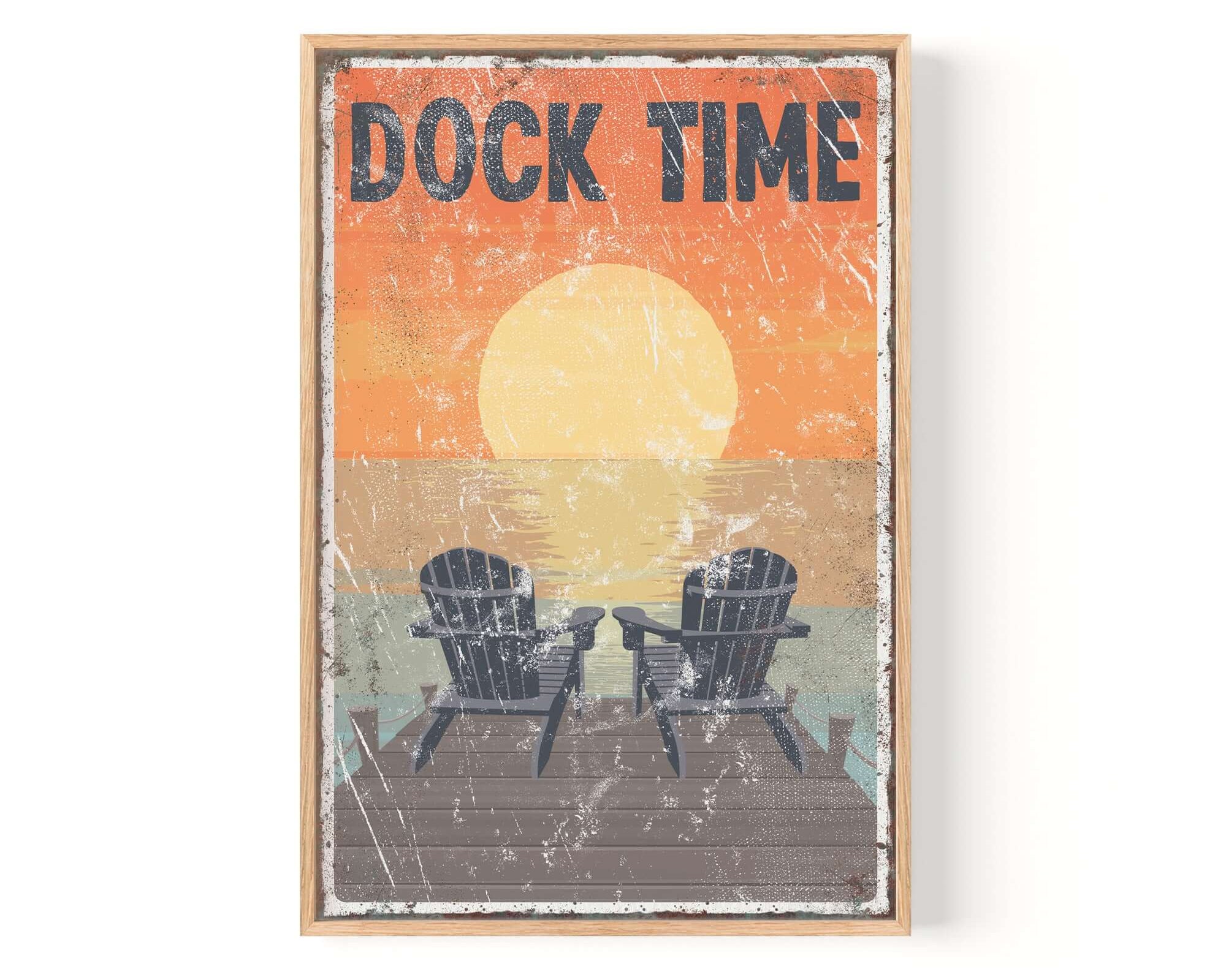 a picture of two chairs sitting on a dock