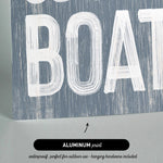 a sign that says, you&#39;re on a boat