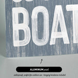 a sign that says, you&#39;re on a boat