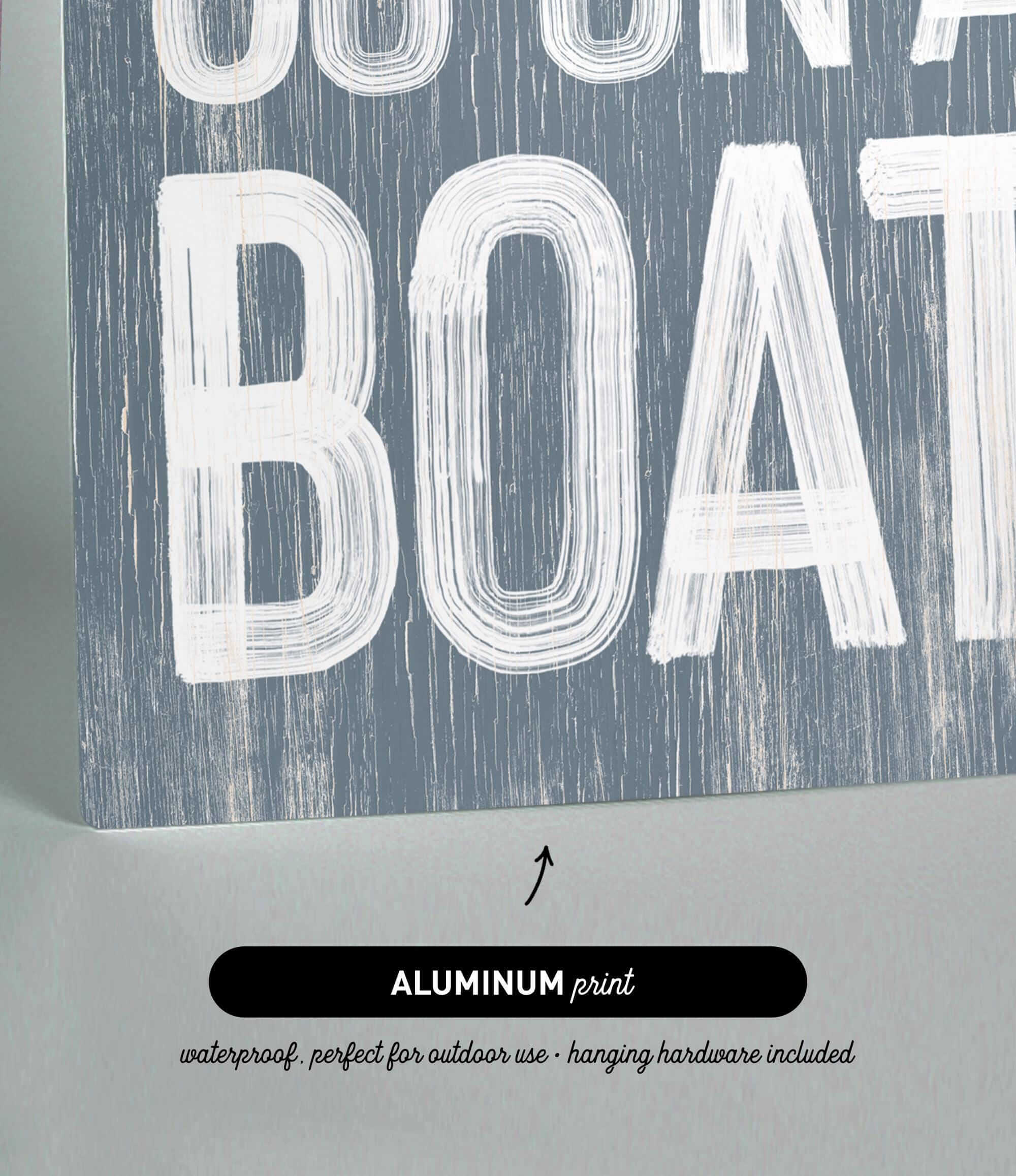 a sign that says, you&#39;re on a boat