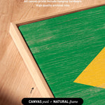 a close up of a piece of wood with a yellow triangle on it