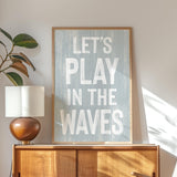 a picture of a poster on a wall next to a lamp