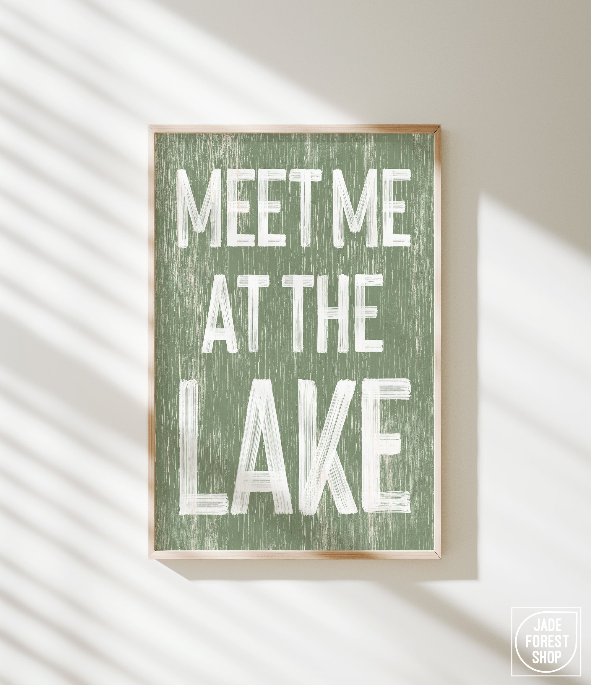 a sign that says meet me at the lake