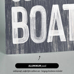 there is a sign that says you can&#39;t buy a boat
