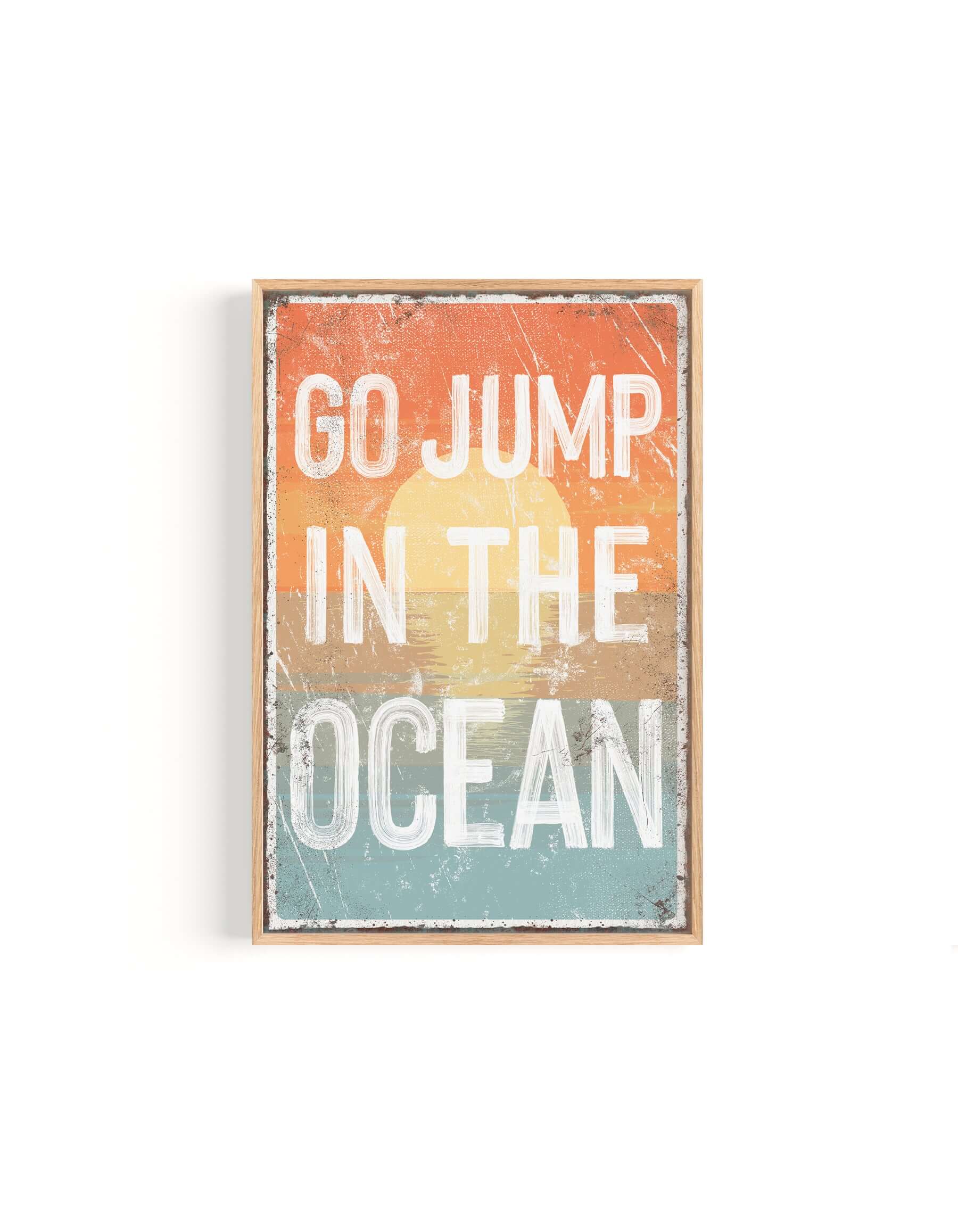 Go Jump In The Ocean Sign, Sunset – Modern Farmhouse Signs – Jade ...
