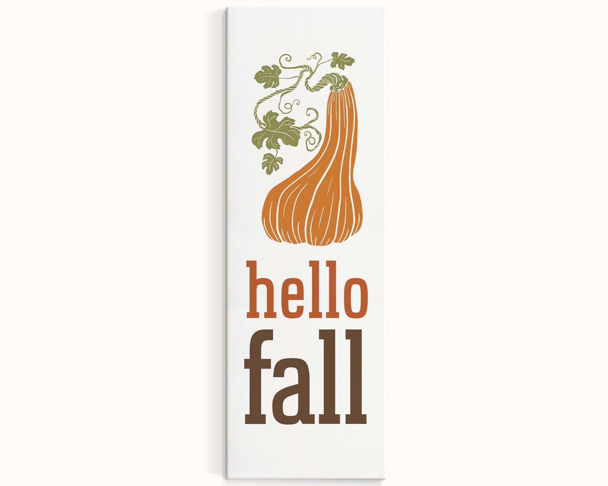 a sticker that says hello fall with a picture of an onion
