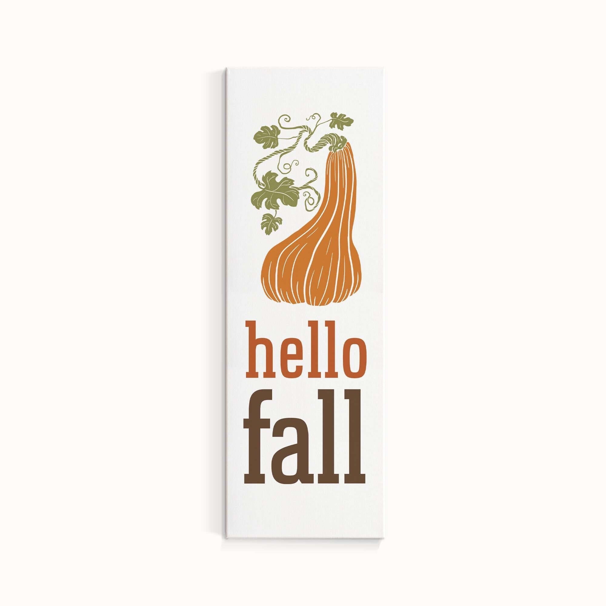 a sticker that says hello fall with a picture of an onion