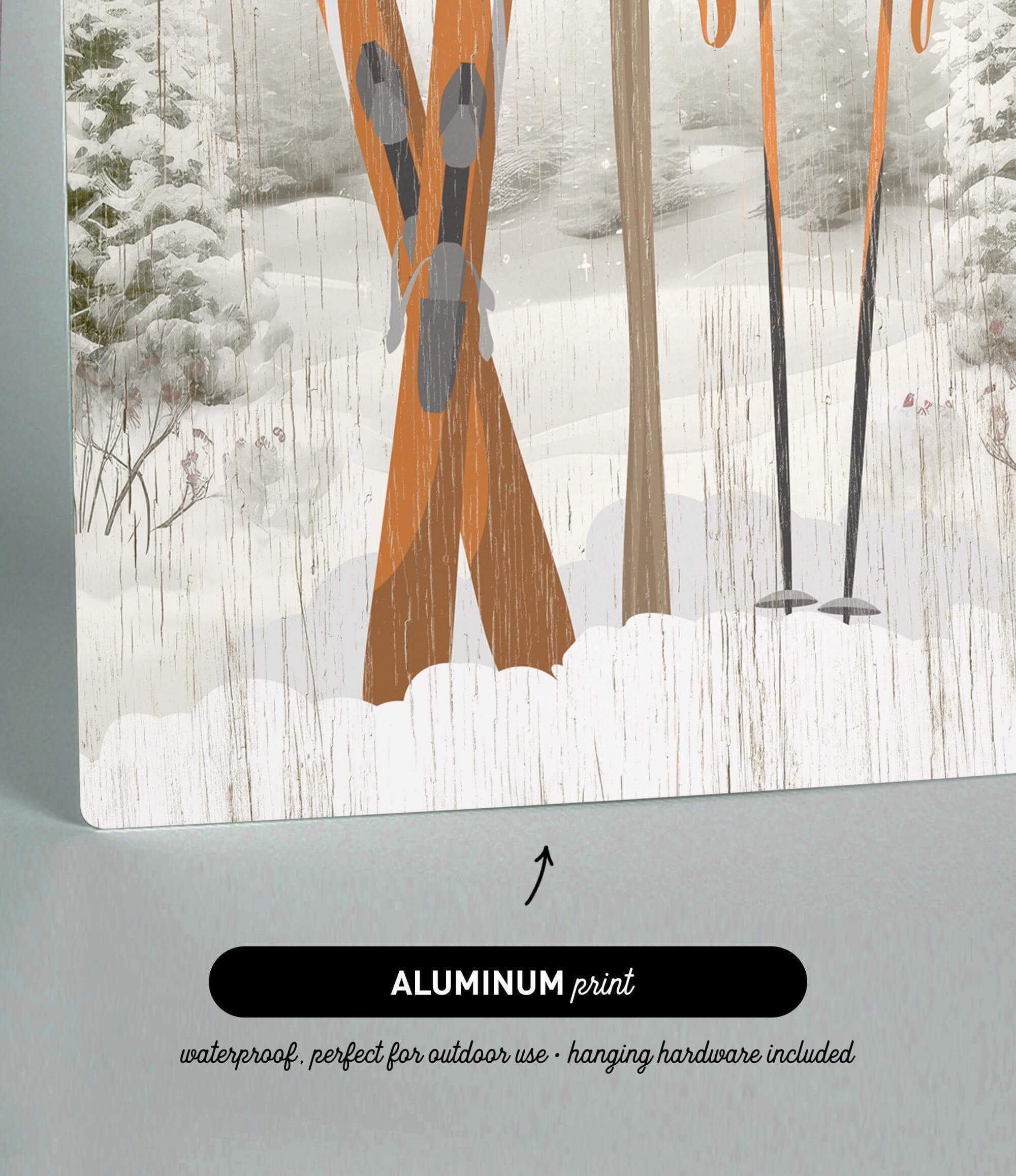 a picture of a pair of skis in the snow