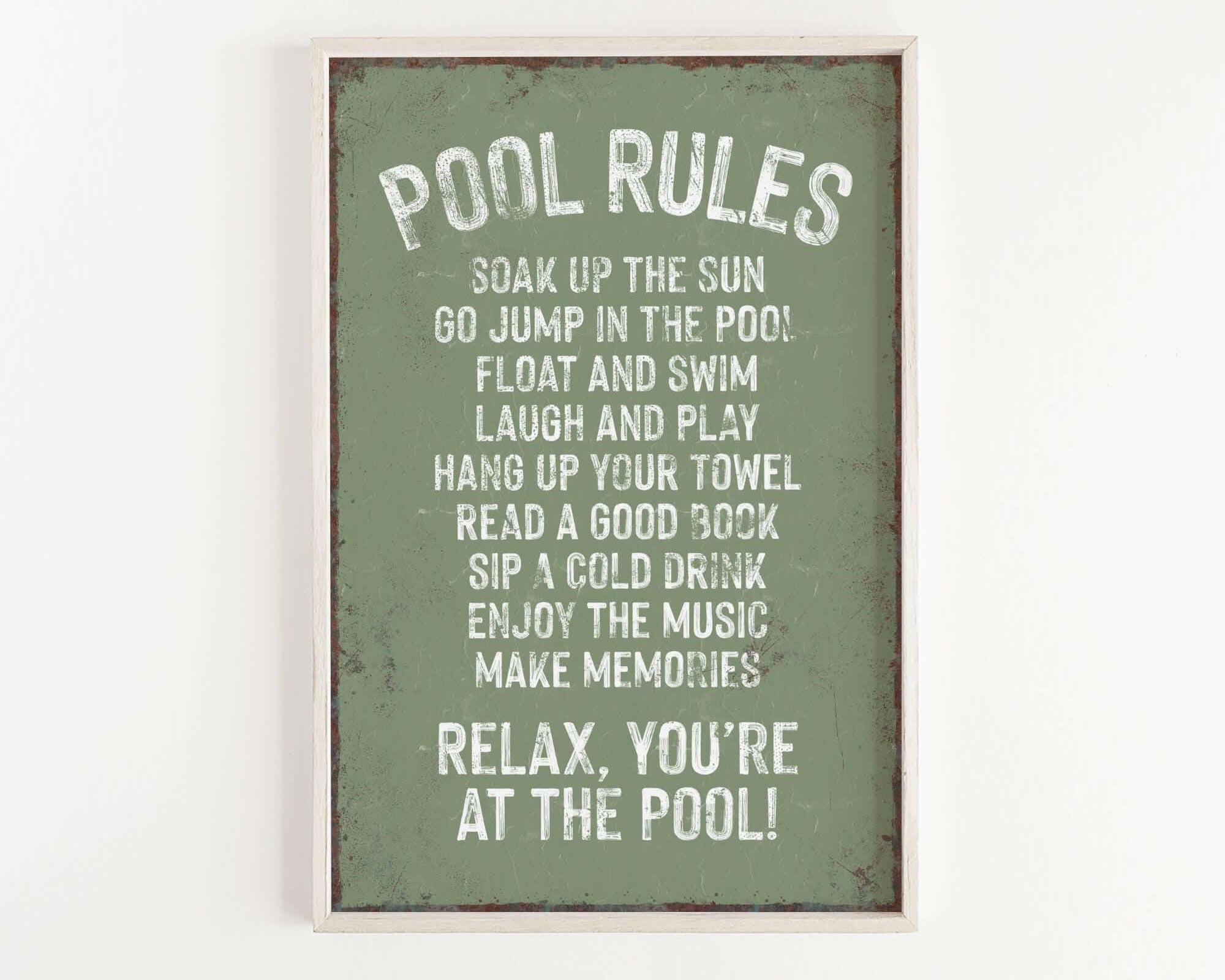 a green and white poster with a poem on it