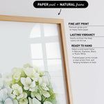 a close-up of a beautiful arrangement of white flowers, with a wooden frame surrounding them.