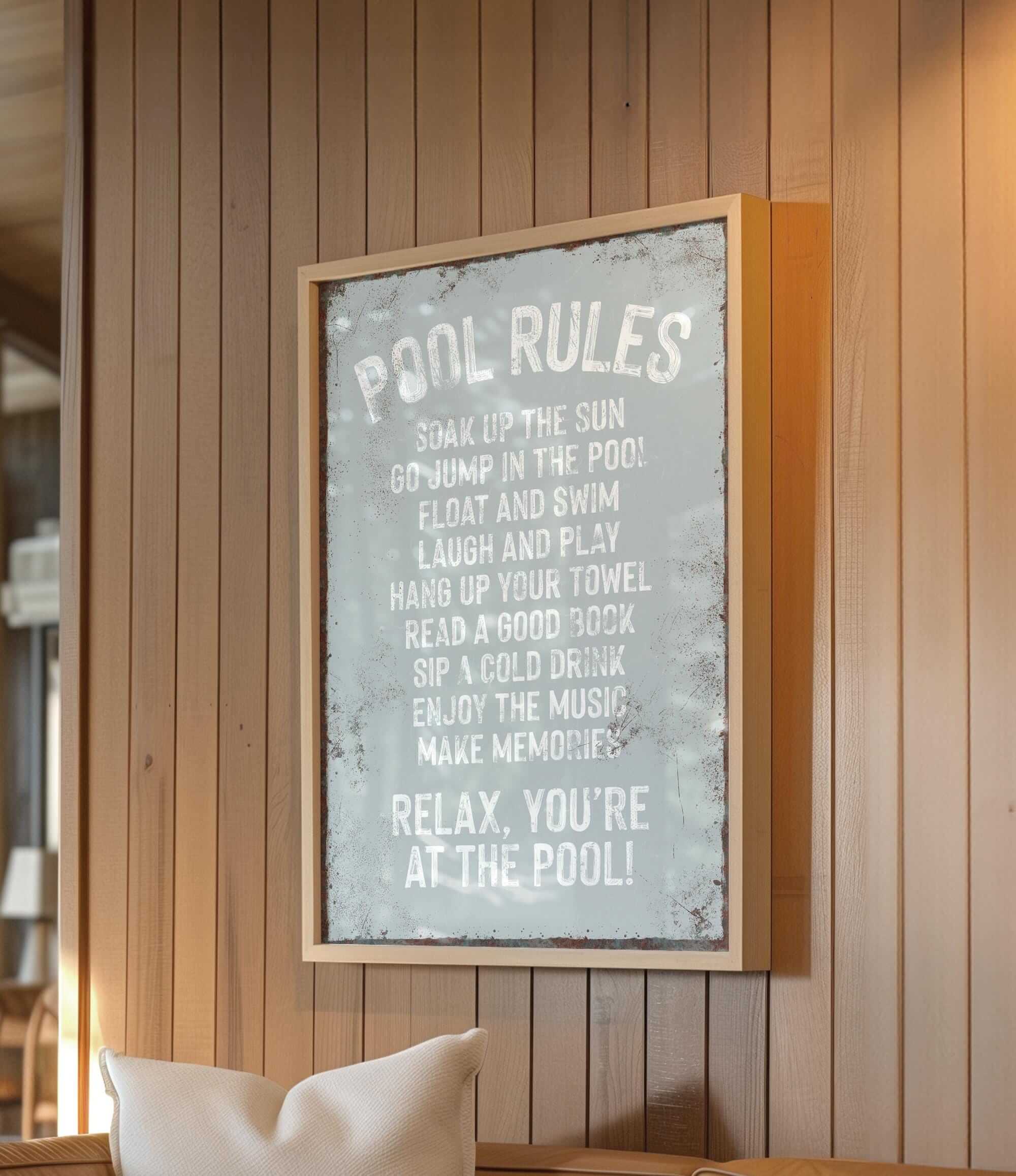 a sign on the wall of a restaurant