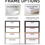 the frame options for a mattress