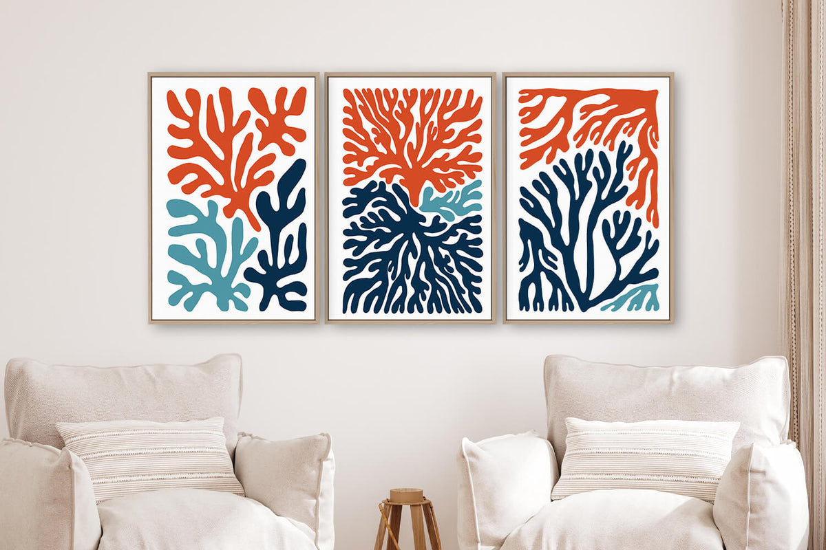 Ocean Blocks - Abstract Coastal Wall Art – Jade Forest Shop