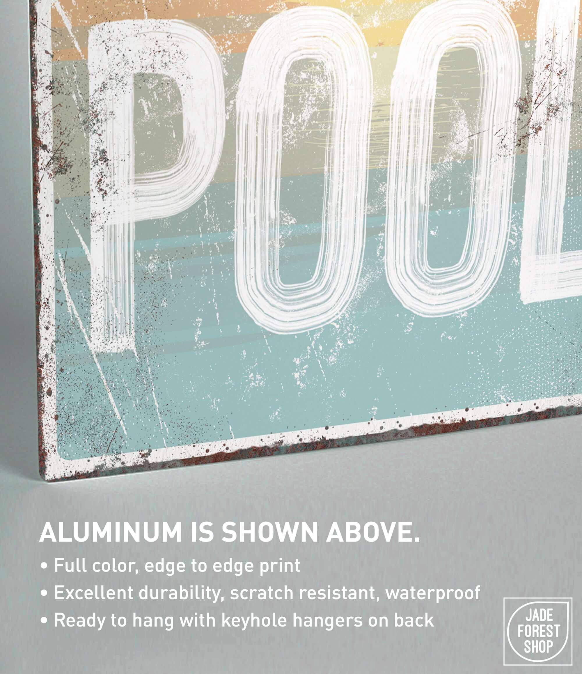 Jump Pool Sign Go Jump In The Pool Sign, Sunset – Modern Farmhouse Signs – Jade Forest ...