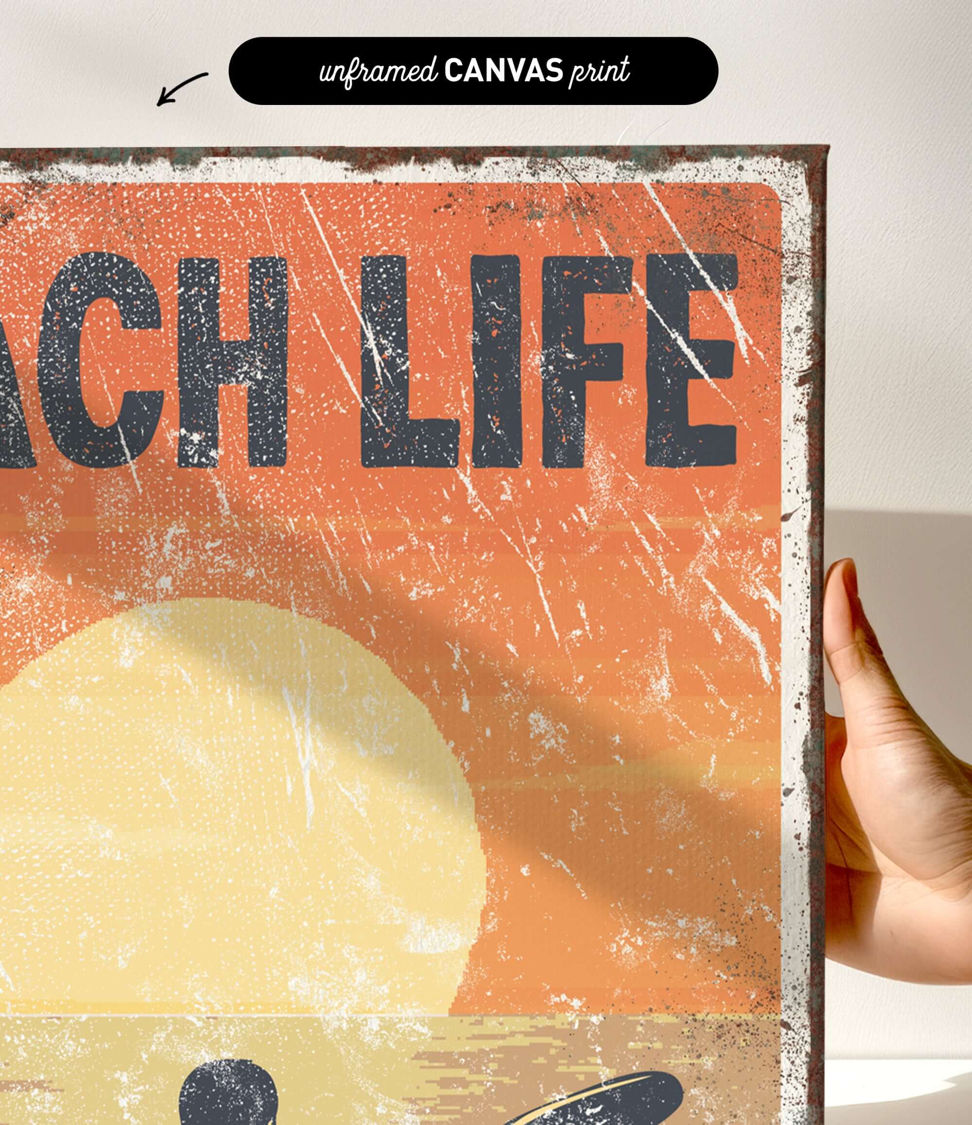 a person holding up a poster with the words teach life on it