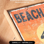 a picture of a picture of a beach sign